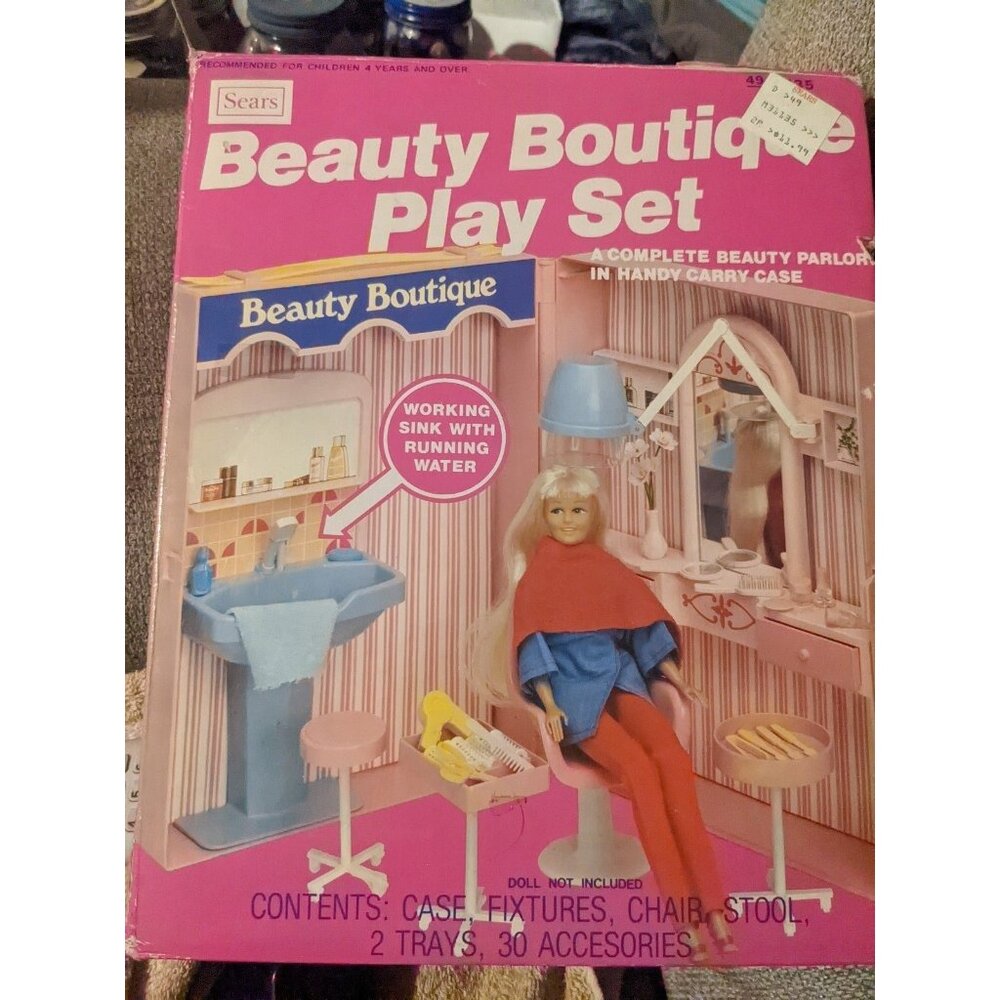 Vintage Sears Beauty Boutique Play Set